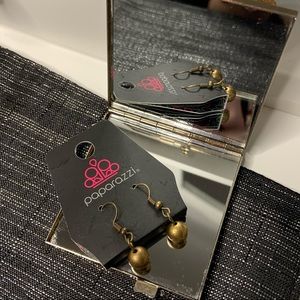 6/$20 Paparazzi Accessories Gold Ball Bead Drop Earrings New